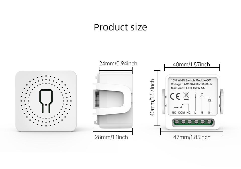 Graffiti WiFi Smart Dry Contact Switch with App & Alexa Voice Control