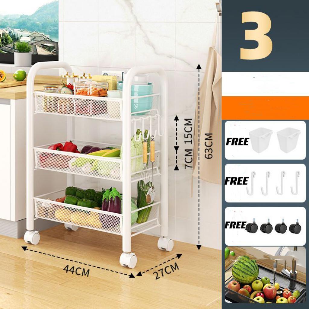 45-ярусная мобильная тележка Badezimmer Regale органайзер для закусок Spielzeug Lager Regal Schlafzimmer Nachttisch Regal Kchen zubehr WHITE 5665₽