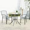 VidaXL Table de patio ronde anthracite acier enduit de poudre, table d'extérieur, meuble bistro, table bistro, table de 4009263
