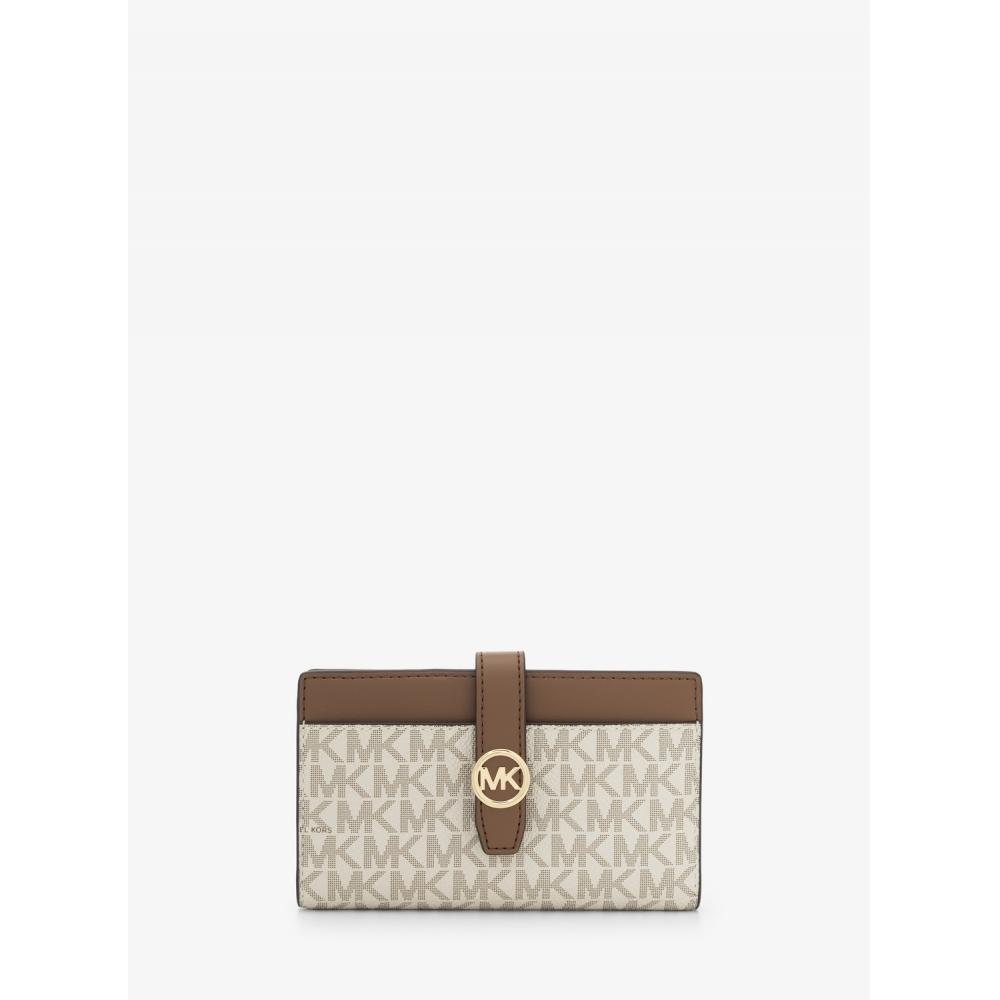 

Michael Kors Greenwich Wallet Medium Mk Signature 35t5ggrf8b150 Vanilla F