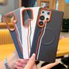Busienss Sle Race Track Pattern Leather Case For Samsung S26 Ultra S25 Edge S24 Plus For MagSafe Charging Protector Cover