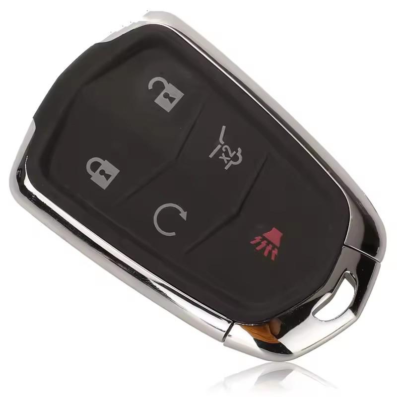 Guscio Chiave Auto Intelligente con 3/4/5/6 Pulsanti per Cadillac Srx Cts Ats Xts Escalade Esv Custodia Keyless Sostituzione Fob