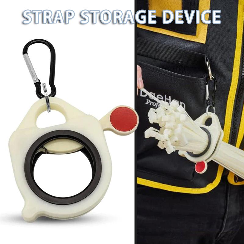 

PDTO Новый портативный мини-органайзер для галстуков на молнии, аппаратные средства, флуоресцентный держатель для галстуков на молнии