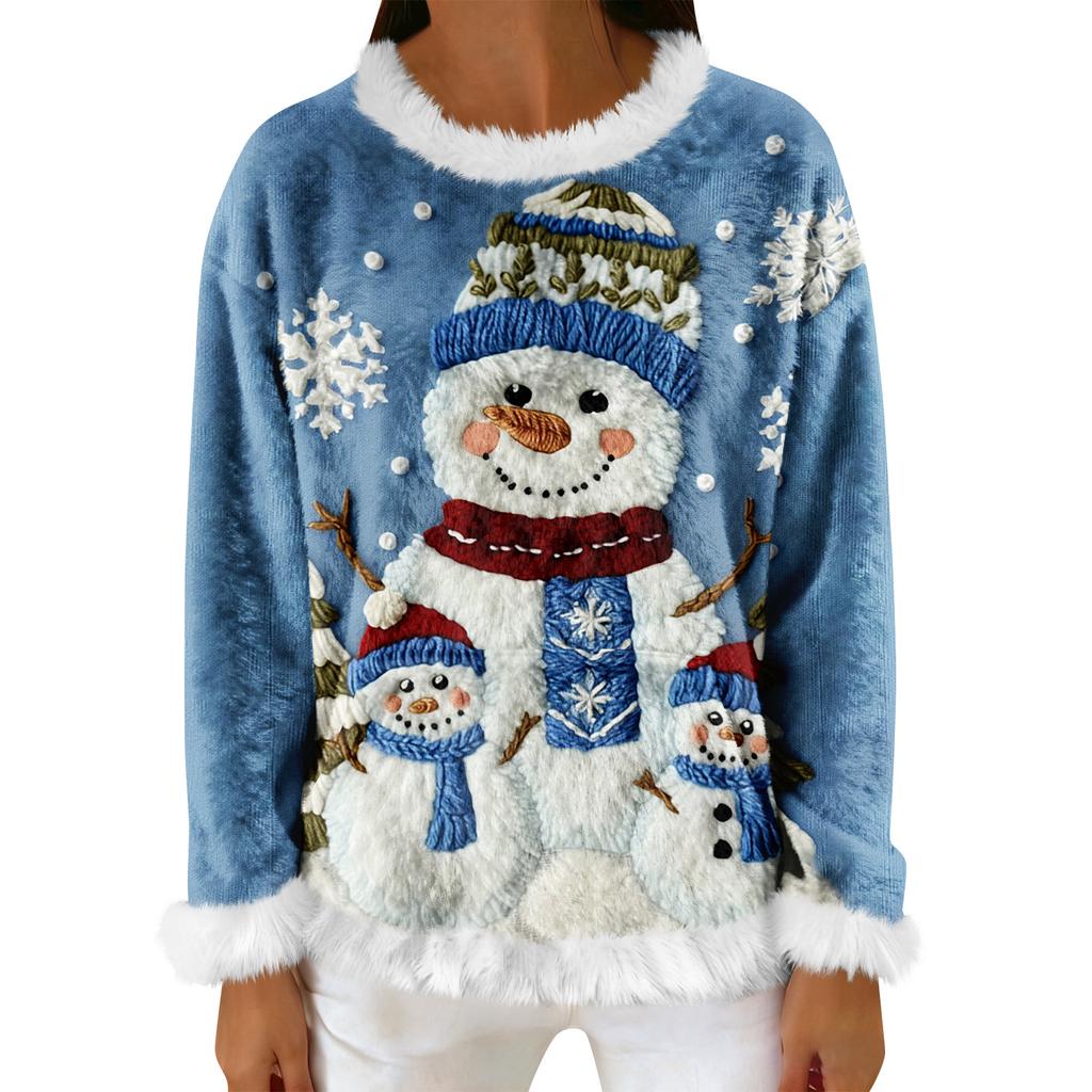 Dámská ležérní fleecová mikina s dlouhým rukávem a kulatým výstřihem, ležérní, pohodlná, volného střihu, lehká dámská flanelová mikina