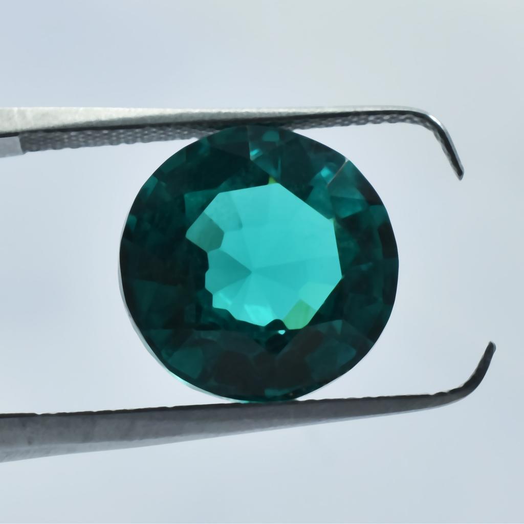 Beautiful Round Cut 10.85 Ct Green Color Loose Gemstone Natural Garnet