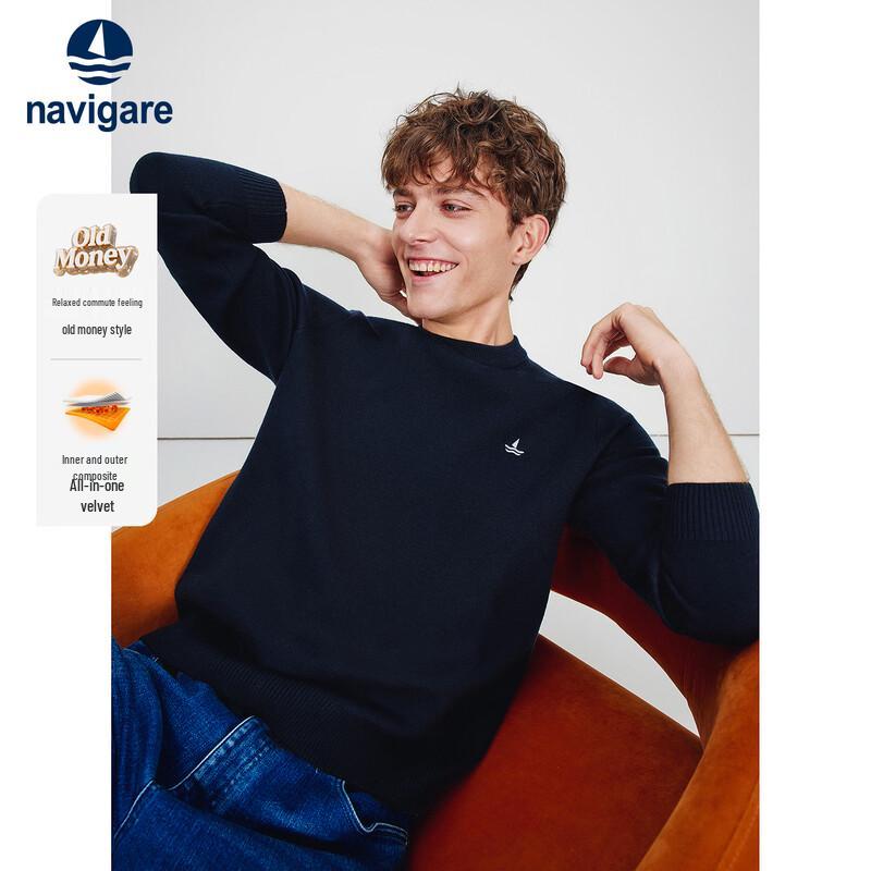 Navigare Men's Crew Neck Knit Sweater