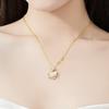 Heart Shaped Secret Language Planet Necklace for Women, Fashionable and High End, Enamel Craftsmanship Design, Versatile Clavicle Chain
