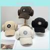 Sheep Fur Baseball Cap For Women Winter Warmth Embroidered U Letter Style For Street Fashion