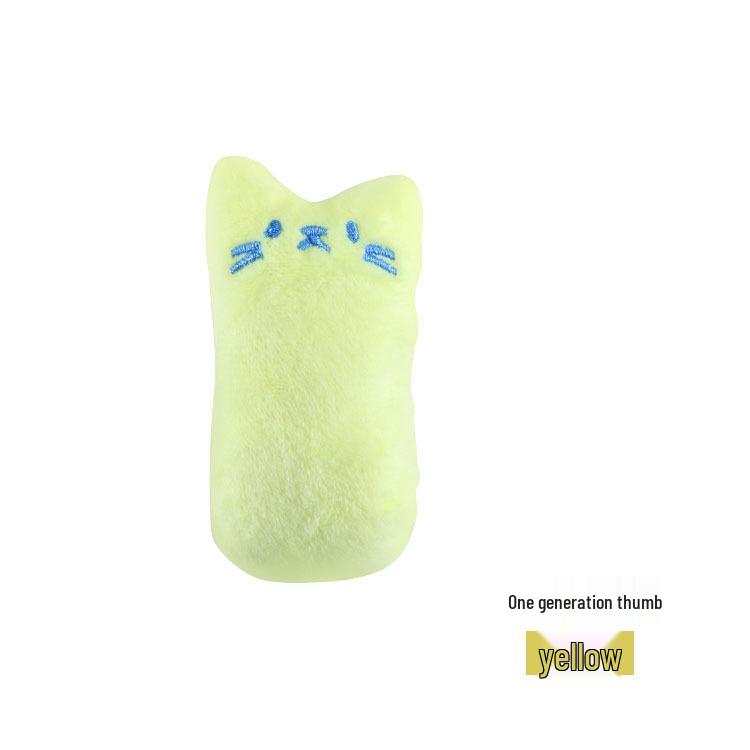 Pure Cotton Catnip Plush Teaser Stick - Cute Pet Self-Play Toy