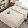 New Minimalist Hollow Jacquard Blanket Thickened Soft Warm Bed Blankets Quilt Multi Functional Sofa Blanket for Office Nap Time