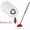 High Quality 4 Pack Replacement Mop Head Microfiber Mop Standard Size Strong Cleaning Power for O-Cedar Easy Cleaning Spin Mop