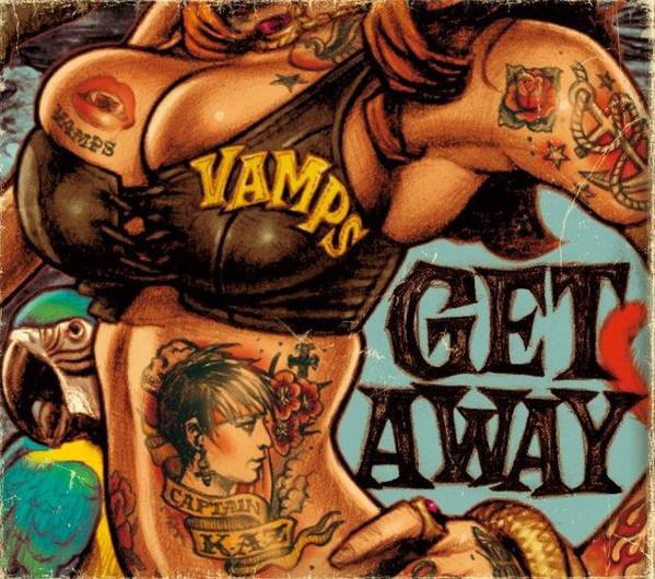 CD VAMPS - Get Away / The Jolly Roger UICV9061 Delicious Deli  2014 Japan Rock Used