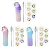 Tritan Sports Water Bottle With Flavor Rings And Leakproof Lid For Fitness Enthusiasts