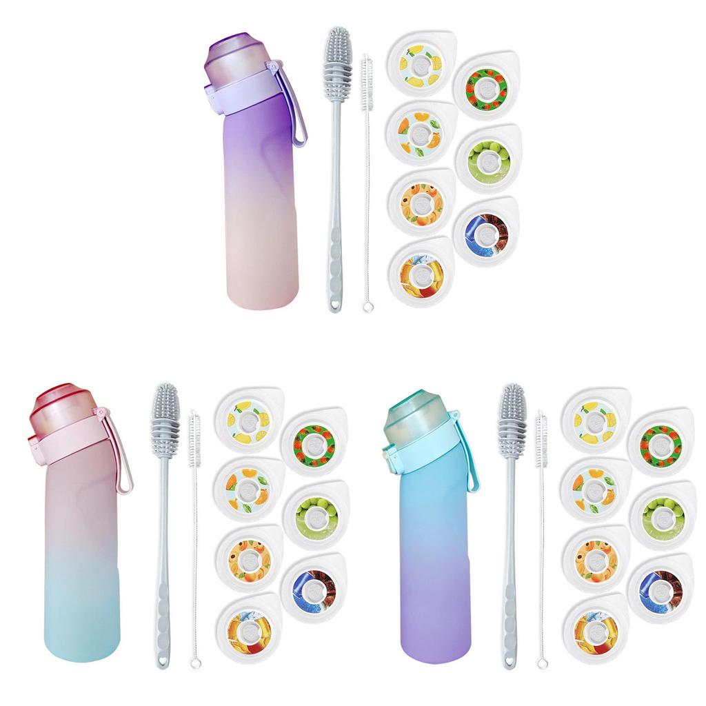 Tritan Sports Water Bottle With Flavor Rings And Leakproof Lid For Fitness Enthusiasts
