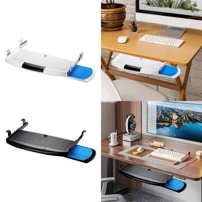 Under Desk Keyboard Tray, Sliding Keyboard Drawer Multipurpose Sliding Platform, Keyboard Holder for Gaming Study Room