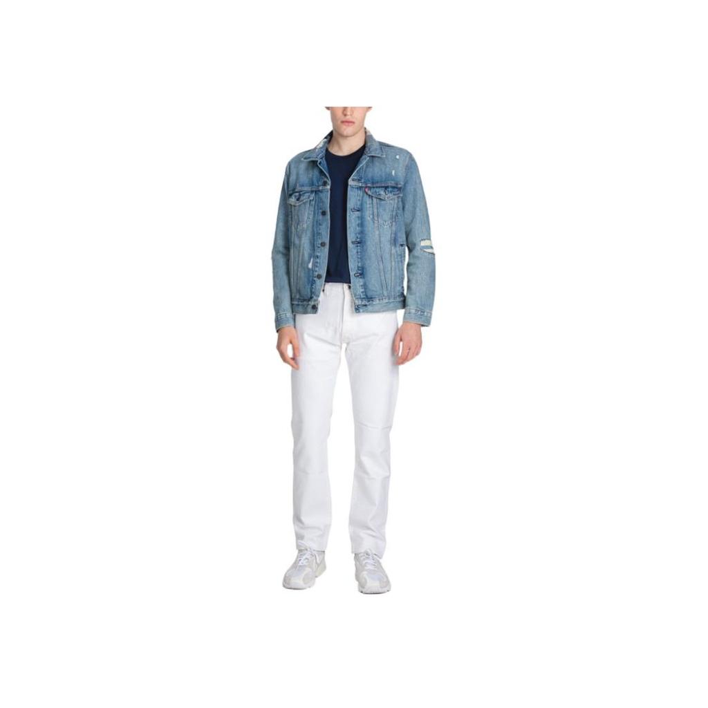 Levis Button-Down Collar Long Sleeve Denim Jacket Men Jackets Blue 72334-0475