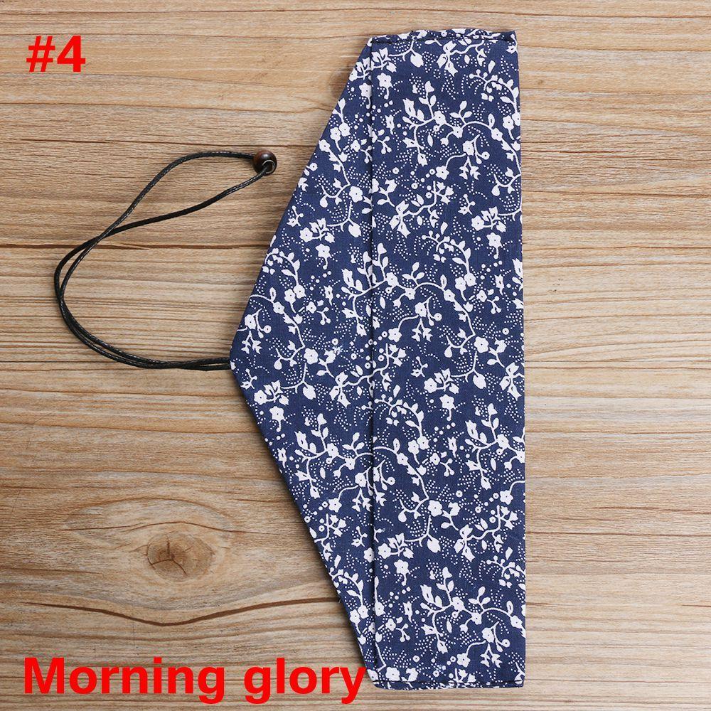 Travel Portable Cutlery Set Natural Spoon Fork Chopsticks Wooden Cloth Bag