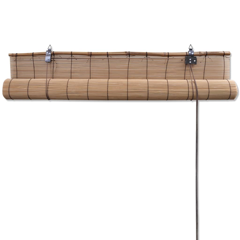 Vidaxl Bambus-Rollos, 140 x 220 cm, Braun