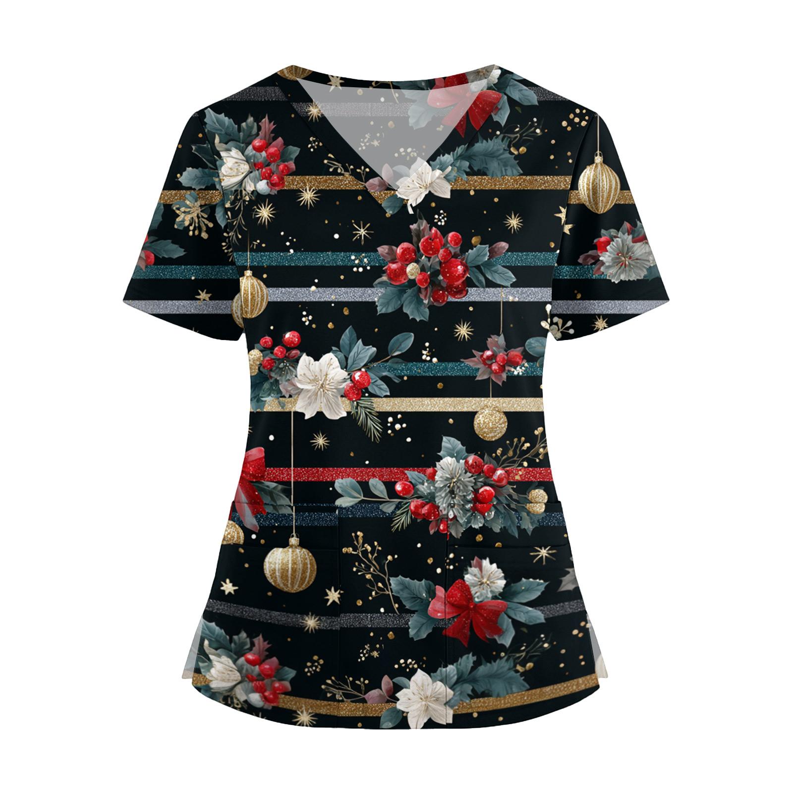 

Женская мода V-образный вырез короткий рукав комбинезон с карманами принт топы одежда XXXL