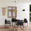 VidaXL 5-piece Garden Dining Set Black 3099084