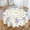 Ghirlanda di Fiori per il Giorno dell'Indipendenza Tovaglia Rettangolare Impermeabile Fiore Rosso Blu Stella Bandiera USA Copritavola per Pranzo Cucina