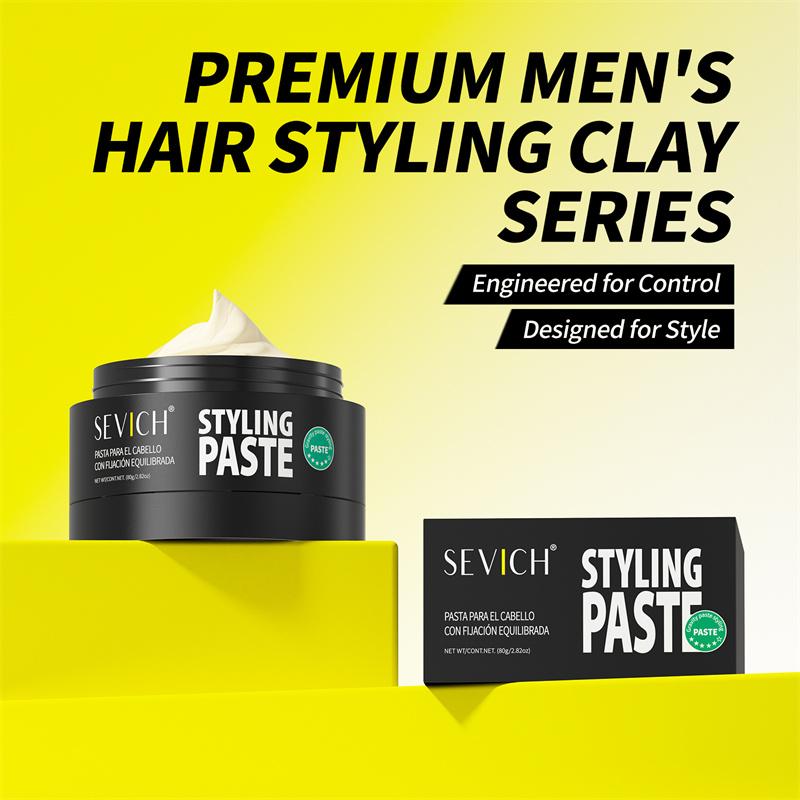 SEVICH 80 g Haarstyling-Matte-Haar-Ton. Dauerhafter Stereotyp-Matt-Ton, starker Halt, einfache Reinigung, praktisch und glatt