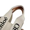 Chloe Shiny calfskin Woody Handbag linen beige Women Used