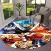 Dragon Ball Z Round Area Rug Carpet Rug For Living Room Bedroom Sofa Playroom Decor Nonslip Floor Mat