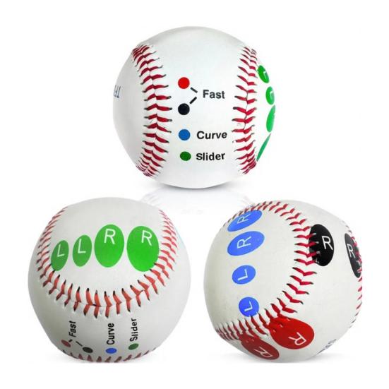 Pitching Trainer Baseball Practice Baseball with Finger Placement Multiple Pitching