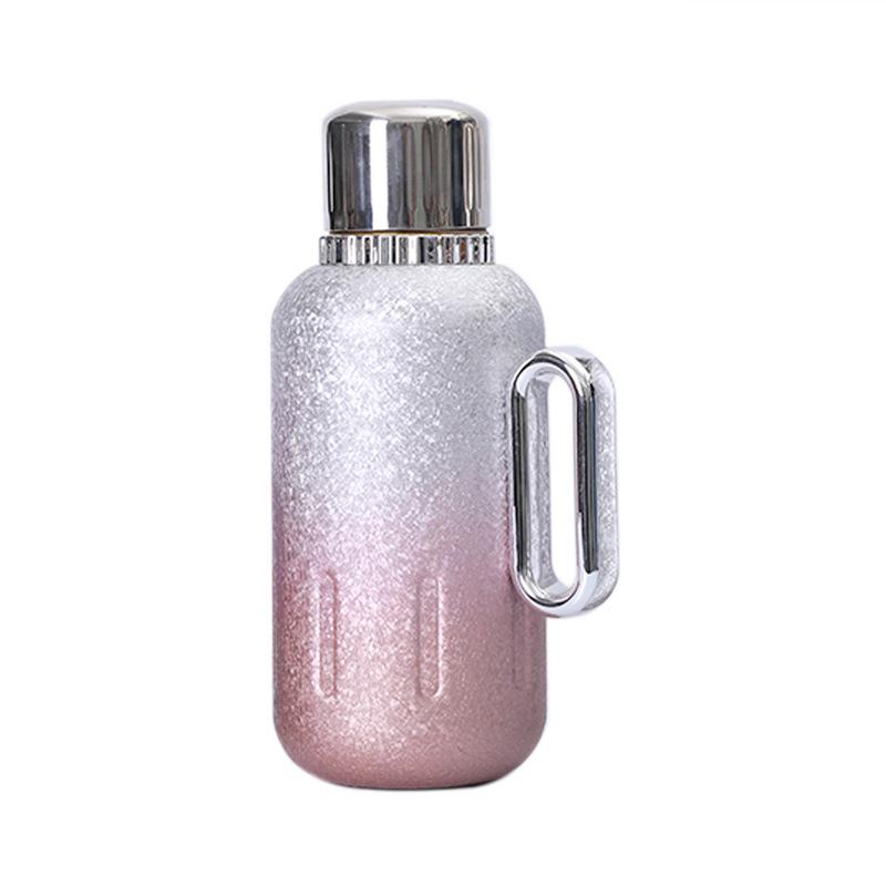 Titanium-Plated Insulated Flask with Temperature Display - Large Capacity Office Tea and Water Separation Cup