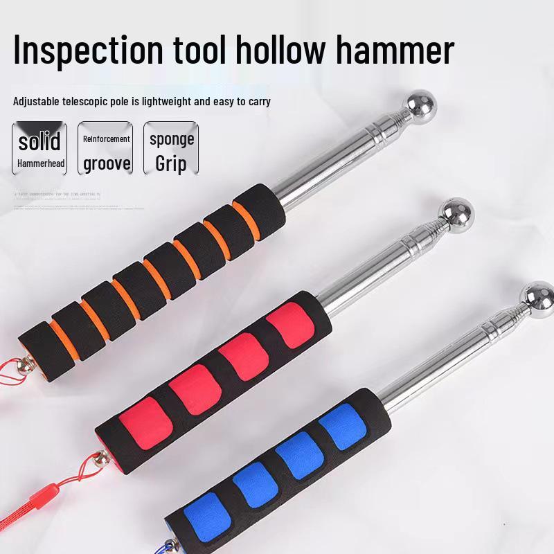 Telescopic Hollow Drum Hammer & Inspection Rod Tool Set