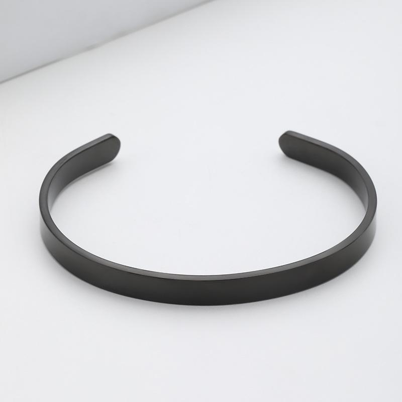 Multicolor Laser-Engraved Stainless Steel Bracelet - Personalized Holiday Gift