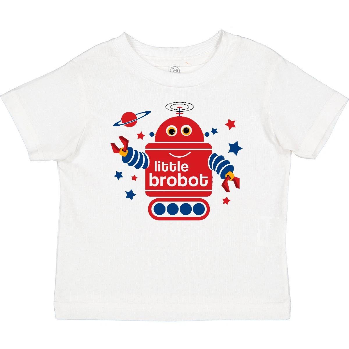 Inktastic Robot Little Brother Baby T-Shirt Science Fiction Brobot Space Toy 110