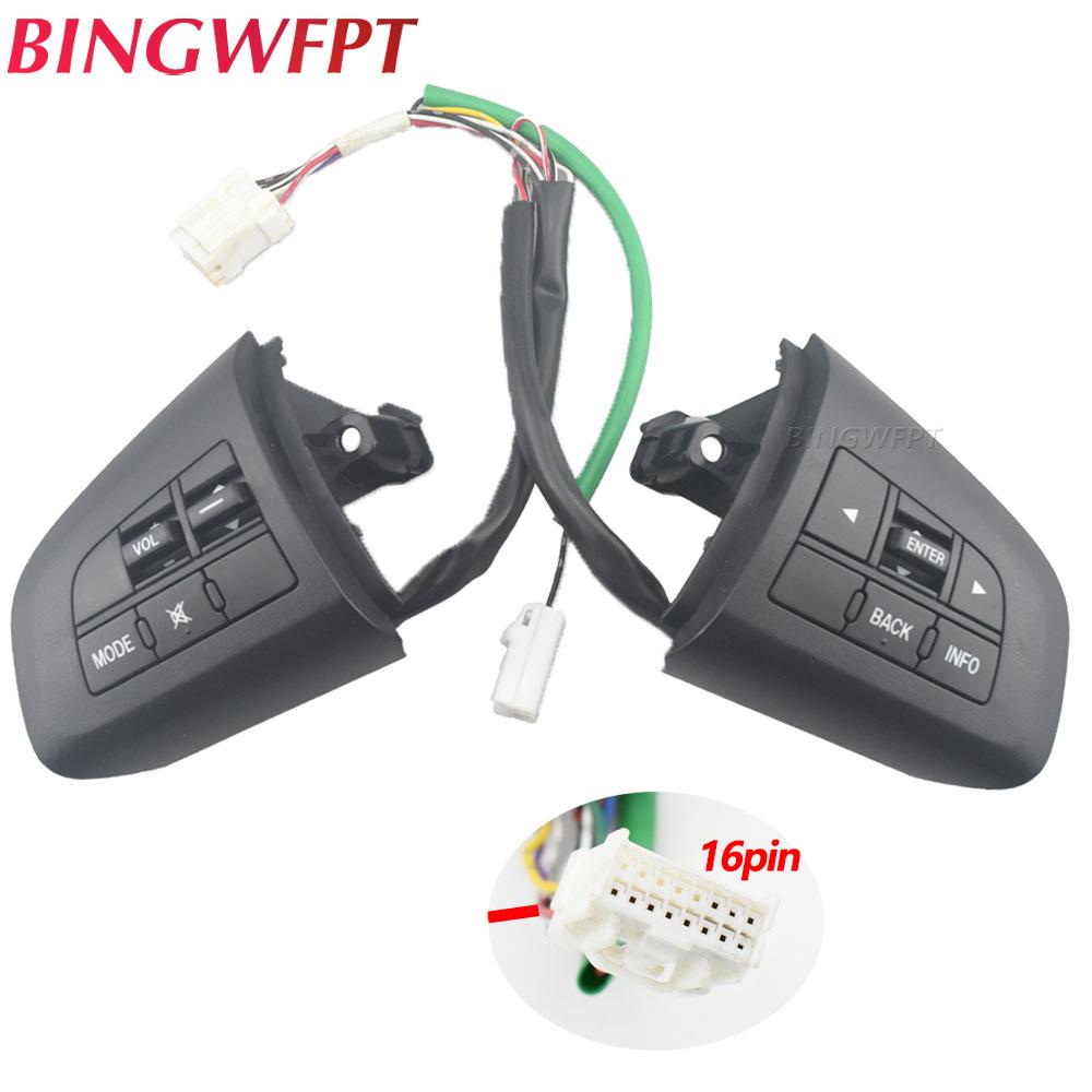 Compatible Multifunction Steering Wheel Audio and Cruise Control Switch for Mazda 3, CX-7, and Axela