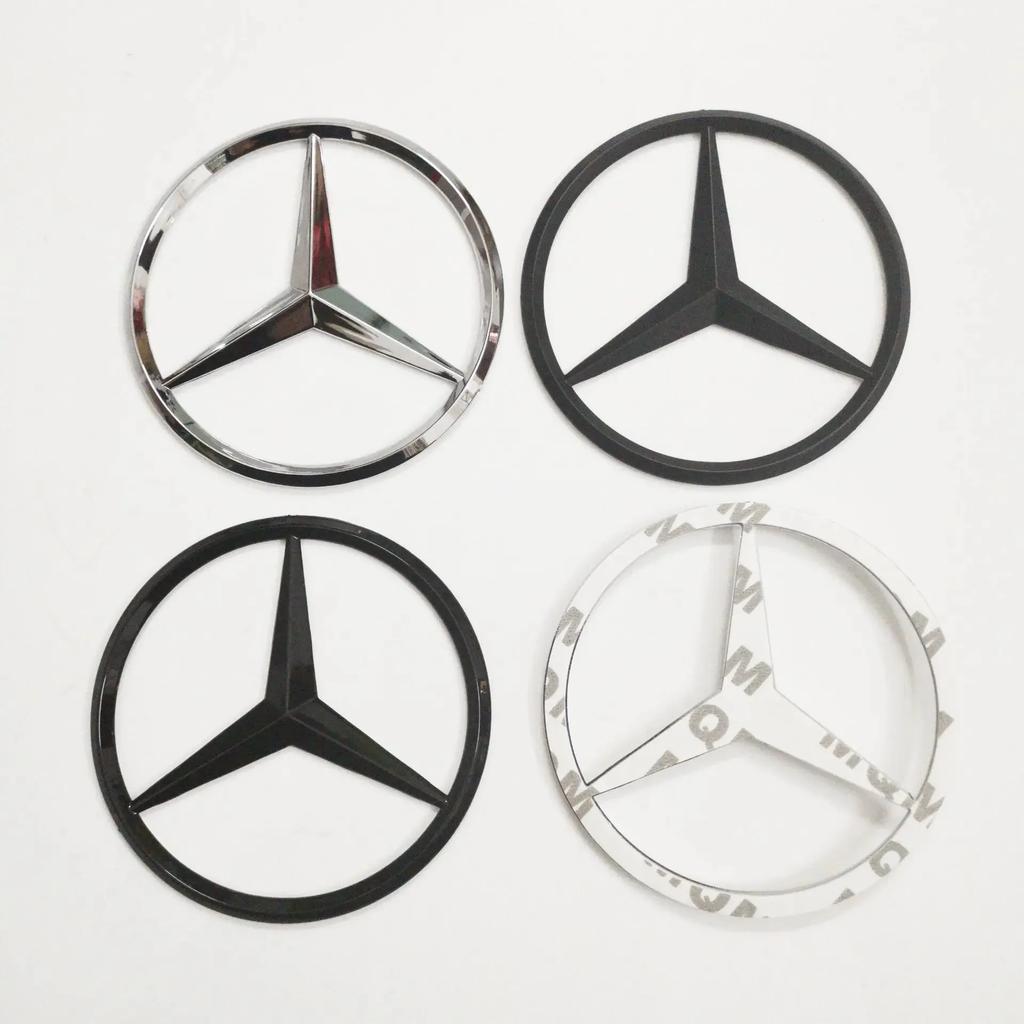 C200 E200 For Mercedes Benz 9cm ABS Car Rear Decal Trunk Emblem Sticker For Mercedes Benz S320 W164 W203 W204 W168 C180 E320 A20