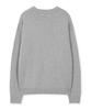 WEST GRAND BOULEVARD Semi-Over Wool Blended Knit Light Grey