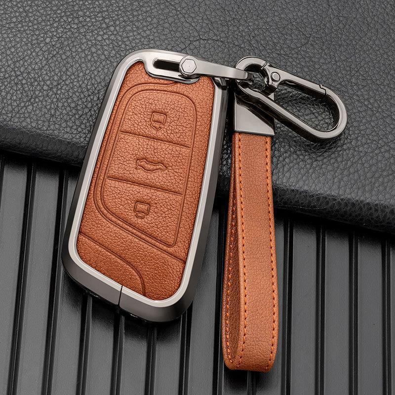 Metal Key Cover Shell for Chery Little Ant 22 Models - Black, Brown, Blue, Multicolor