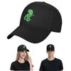 T-Rex Skelett Grünes Logo Baseballkappen Snapback Herren Damen Hüte Verstellbare Kappe Hip Hop Baseballmütze Casquette