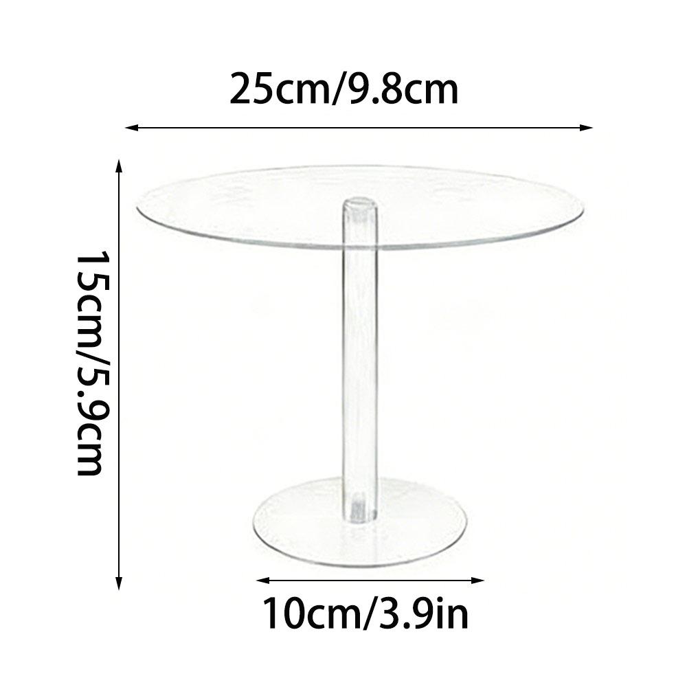 Gifts Acrylic Cake Stand Transparent Double-layer Dessert Display Rack Round Party Dessert Stand Wedding Birthday