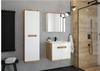 Ronda White Gloss Wall-hung Bathroom Mirror Cabinet 60x50 Cm