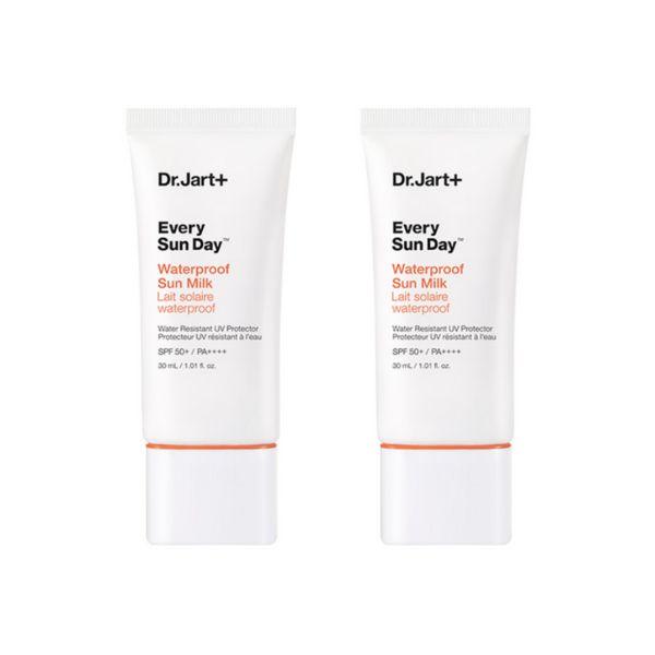 Dr. Jart+ Every Sun Day Waterproof Sun Milk SPF50+ PA++++ Lightweight UV Protection 30ml x2