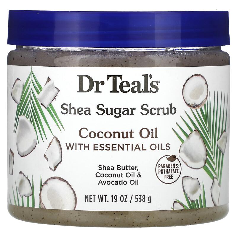 Shea Sugar Scrub, Coconut Oil With Essential Oils, 19 oz (538 g)