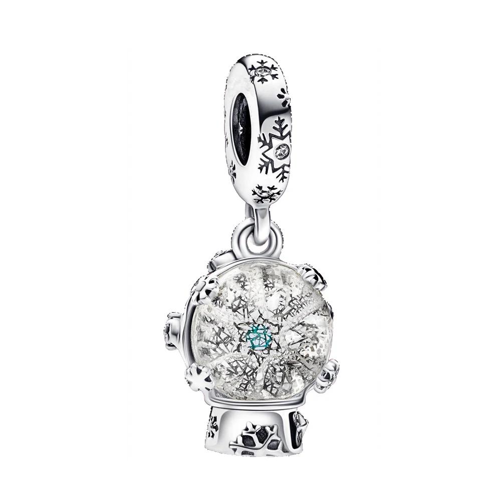 

Copperbeads Gold Transparent Love Snowflake Snow Scene Charm Diy Bracelet Women S Jewelry Making Gift