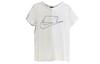 Nike T Shirts Women's White Crew Neck Moderate Straight Fit CU5808-072