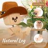 Shaking Wooden Man Figurine,Shaking Feet Wooden Doll with 24Pcs Expressions for Dashboard Decorations,Car Dashboard Figurines Charming Little Wood