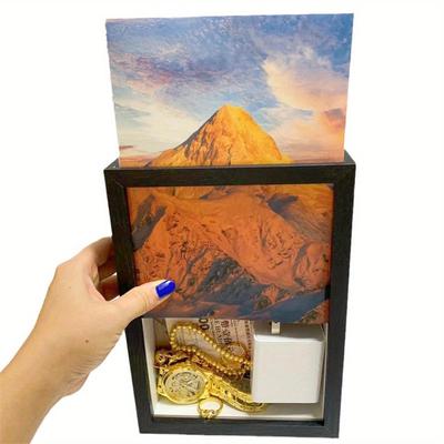 Innovative Cash Hiding Frame Safe Box for Money with Theft-Proof Concealment and Storage Compartment