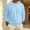 Heren Sweatshirt met Voering en Ronde Hals Casual Kleur Pullover