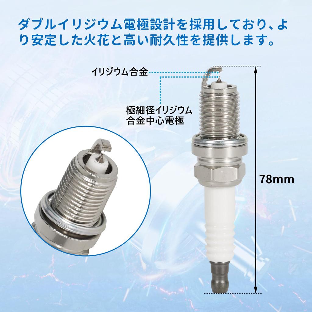 3 Pack Double Iridium Premium RX Plugs for Tanto L350S L360S Sambar TT1 TT2