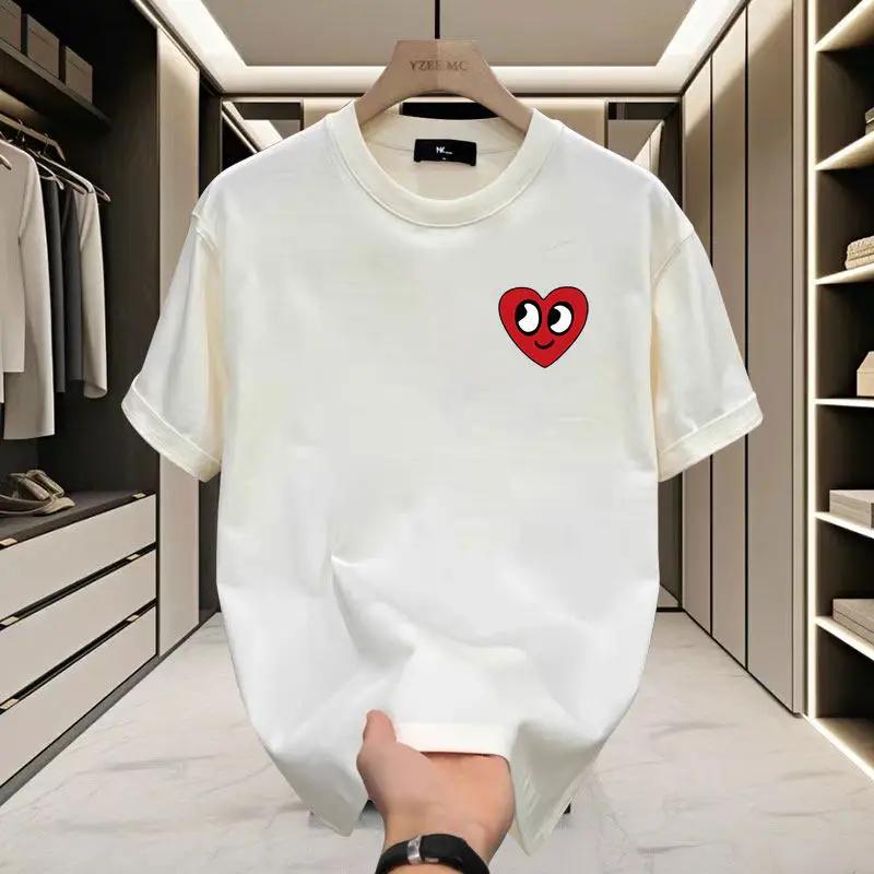 Cotton Love Print TShirt Unisex Summer Casual Short Sleeve Tee Breathable Loose Fit Fashion Streetwear Top