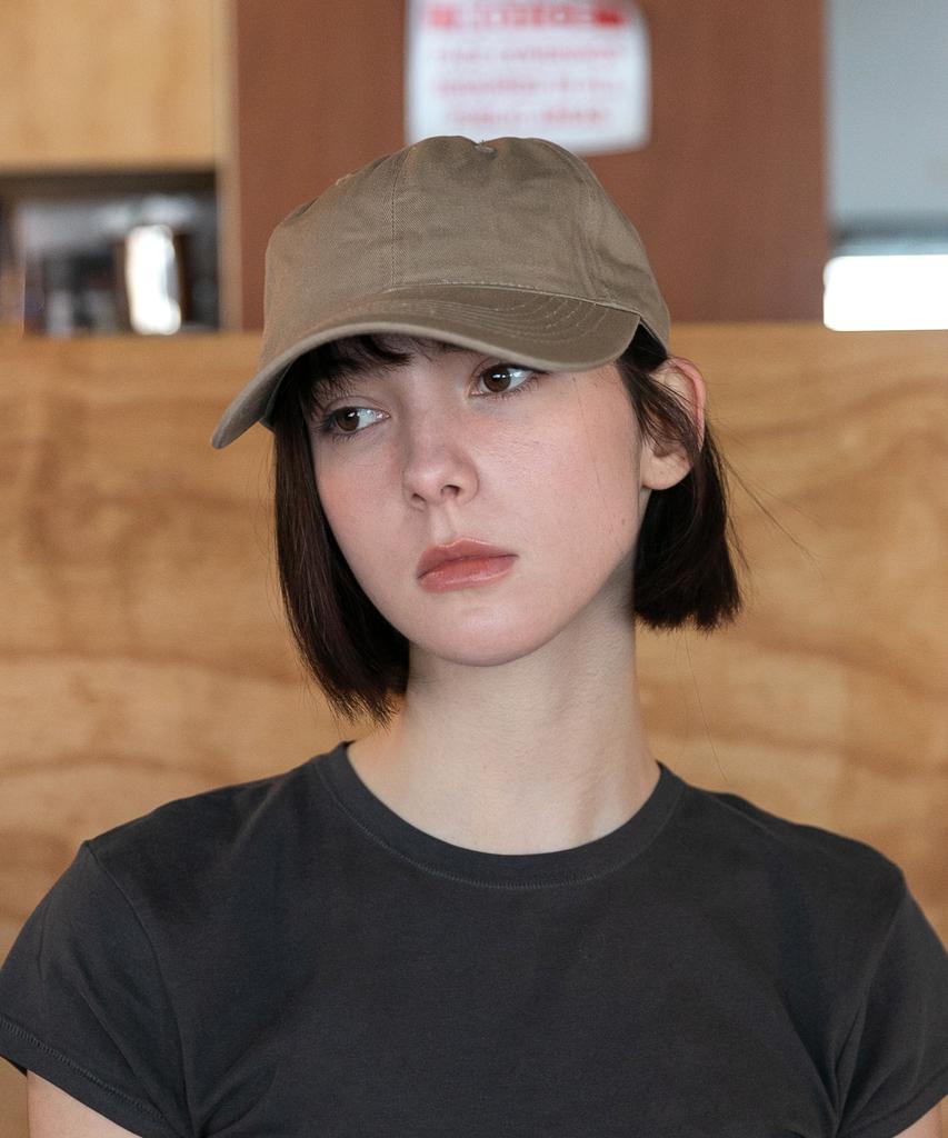 Chaebteo Casual Washing Ball Cap - Dark Beige